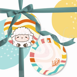 Groovy Eid Gift Tags - Waves