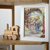 Framed cross-stitch - Garden (AB185) 1