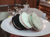 Keychain crochet cookie