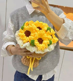 Crochet Jumbo sunflower bouquet