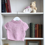 Knitted pink wool jumper (AB113-1) 1
