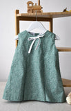 Green baby dress with pleats (Ab 187-1)
