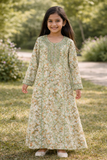 Stitched Green Princess Bloom Jalabeya