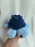 Blueby the Turtle - Crochet Fruit Turtle Plushie