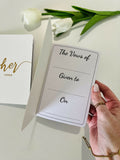 Bridal - His and Hers Vow Books