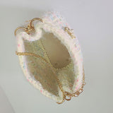 Crochet boucle tote bag