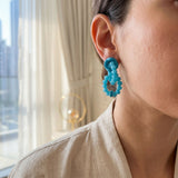 Fresh Glow Azure Loop Earrings