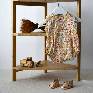 Red and yellow flower onesie (AB34-1) 1