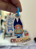 Customized Name & Photo Keychain – Elegant Backpack Accessory