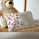 Red flower linen handbag (AB174) 3