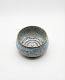 Handcrafted Stoneware Tea Bowl – Blue Rustic Glaze | Pia Ceramic