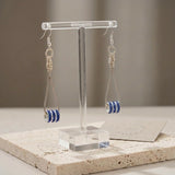 Midnight Glow Blue Drop Earrings