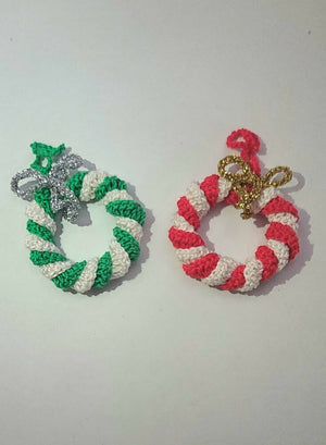 Christmas crochet twisted wreath