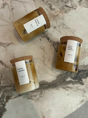 Cold brew coffee candle