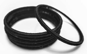 Small Black Six Piece Bangle Set