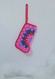 Christmas socks crochet decorations
