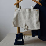 Blue shirt and cream trousers (AB145AB141-1) 3