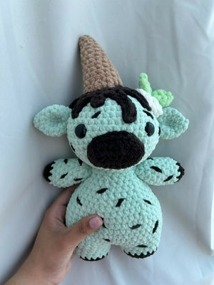 Mint Chocolate Chip Cow Plushie