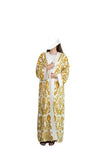 Handmade Kimono - Yellow White Ikat