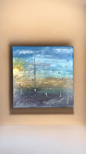 Original painting, Through the glass