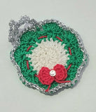 Christmas crochet mini wreath