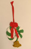 Christmas crochet bell wreath