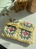 Granny square book sleeve