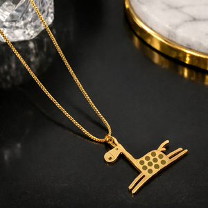 Cheeky giraffe necklace