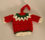 Christmas crochet mini sweater