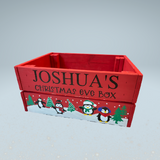 Customised Christmas Crate / Personalised Wooden Crate / Christmas Eve Box Dhs 180 - Dhs 300