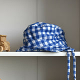 Checkered blue and white summer trousers (AB42-12) 3