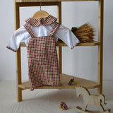 Checkered dungarees (AB41-2) 1