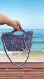 Crocheted Mini Crossbody Tote – Handmade Bag