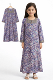 Stitched Purple Princess Bloom Jalabeya