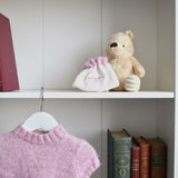 Knitted pink wool jumper (AB113-1) 2