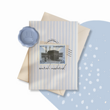 Heirloom Blue Umrah Greeting Card