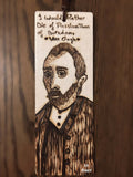 Handmade Pyrography “Wood Burned” VAN GOGH BOOKMARK