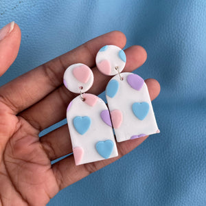 Pastel Heart Arch Earrings