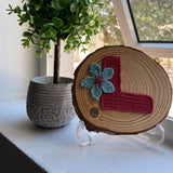 Crochet letter decorations
