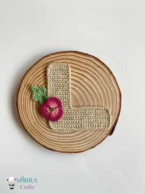 Crochet letter decorations