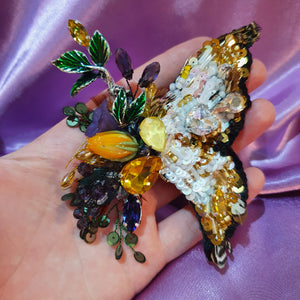 Brooch Autumn Butterfly