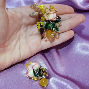 Earrings Autumn flowers