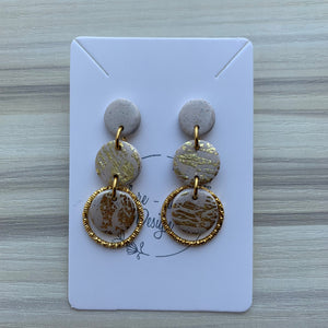 Klara in champagne earrings