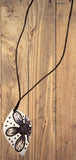 Handmade Pyrography “Wood Burned” Pendant Necklace