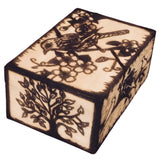 Handmade Pyrography (Wood Burned) And Carved Box
