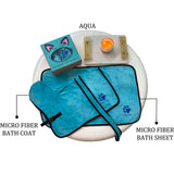 2 pieces Bath Robe set Comprising Of Drying Coat and Bath Sheet