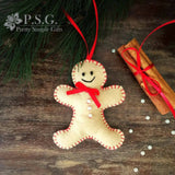 Gingerbread Man (light) Christmas ornament