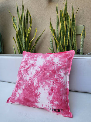 Tie dye cushion cover (Red)