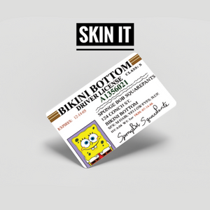 Spongebob ID atm card sticker