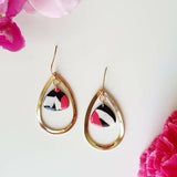 Passion earrings with golden hoop
